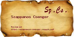 Szappanos Csenger névjegykártya
